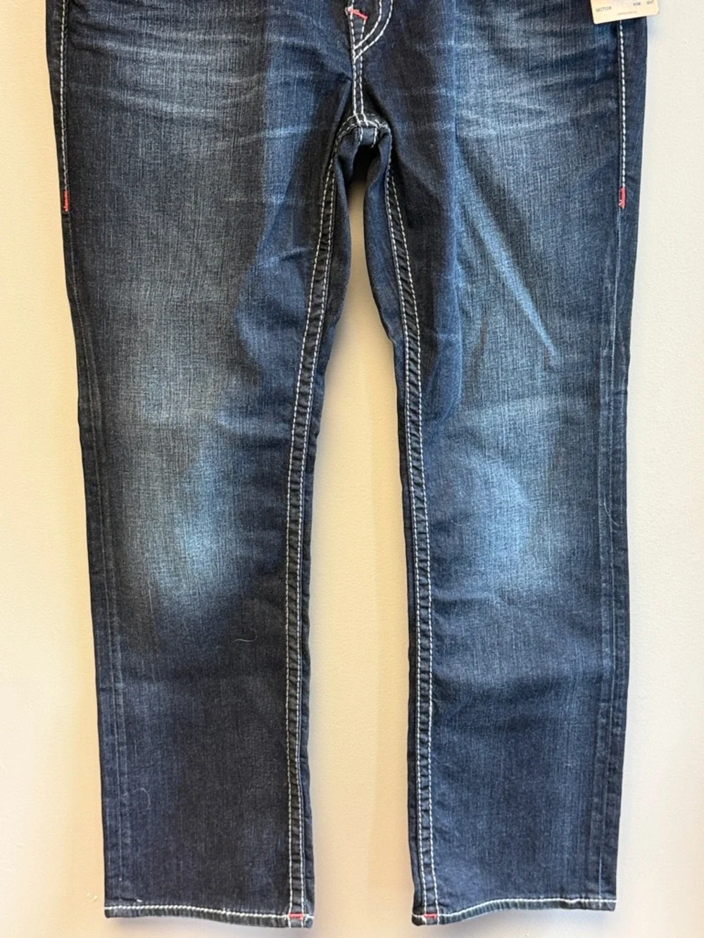 True Religion Ricky Straight Big T Jeans 38x33 NWT Dark Wash